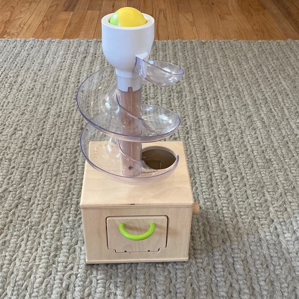 Lovevery Wooden Ball Drop Spiral Tower Toy